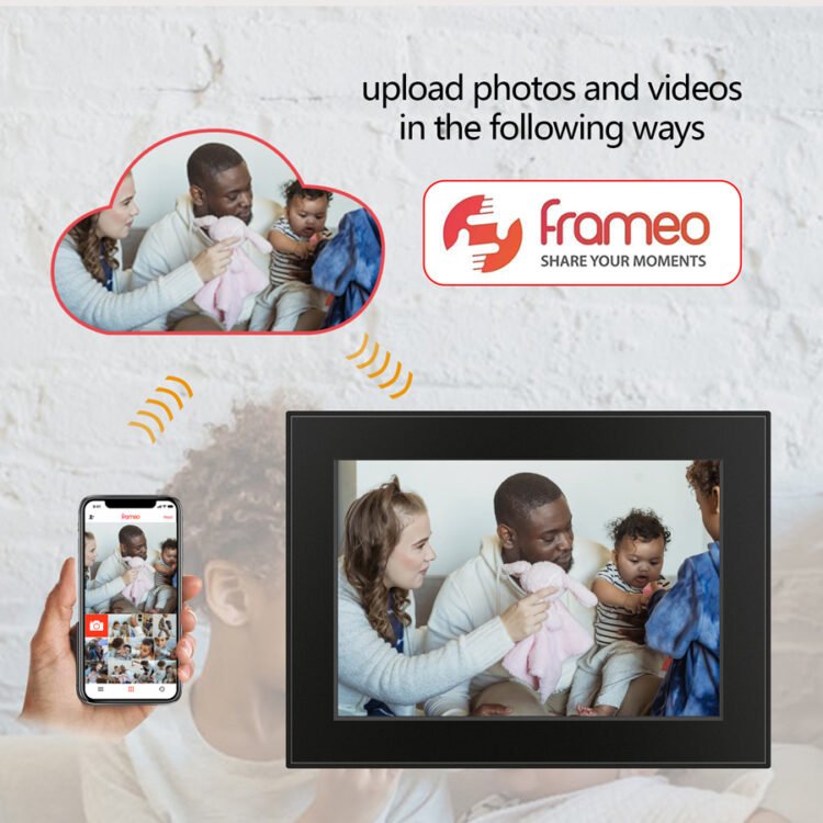 Frameo app compatible photo frame